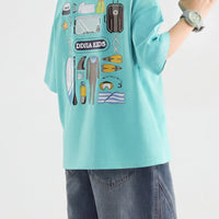 Boys Blue Relaxed Fit Knee Length Denim Shorts Shorts