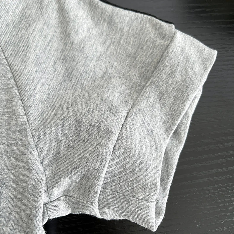 Boys Grey Typographic Print T-shirt With Shorts Set Sets