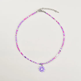 Pack Of 4 Girls Multicolour Flower Charm Necklace Sets Necklace and Chains