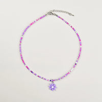 Pack Of 4 Girls Multicolour Flower Charm Necklace Sets Necklace and Chains