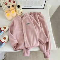 Girls Pink Fleece Jacket With Jogger Co-ord Sets Sets