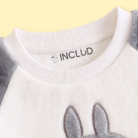Boys Grey Totoro Applique Fleece Sweatshirt & Pants Sets 2 pc. Sets