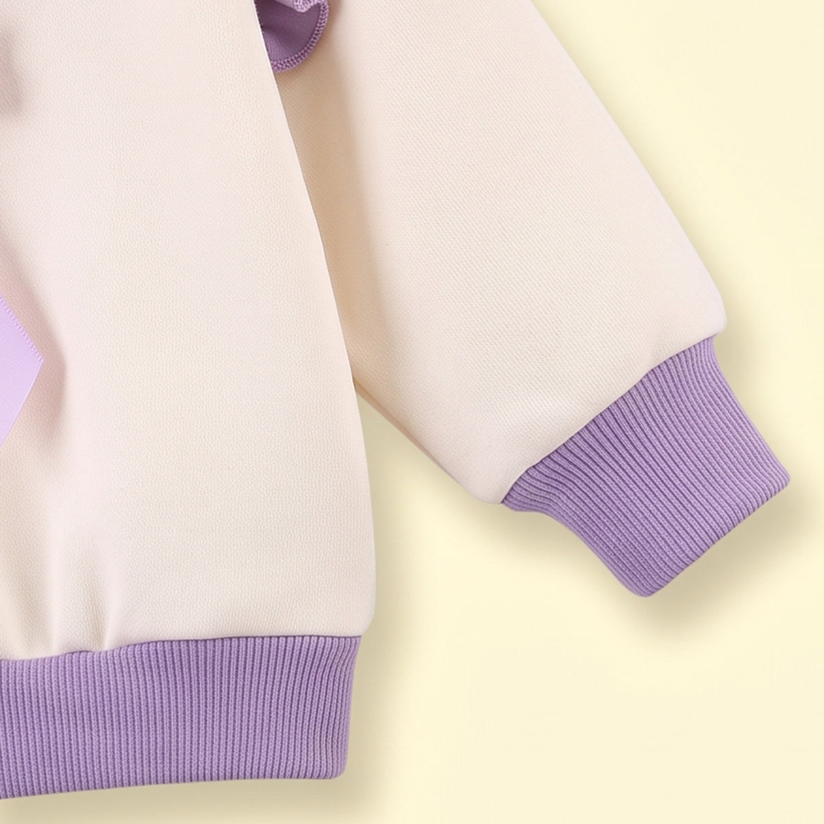 Girls Purple Peter Pan Collar Sweatshirt & Joggers Sets Sets