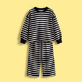 Girls Black Striped Sweatshirt & Pants Co-ord Sets Sets Black 1-2 Y