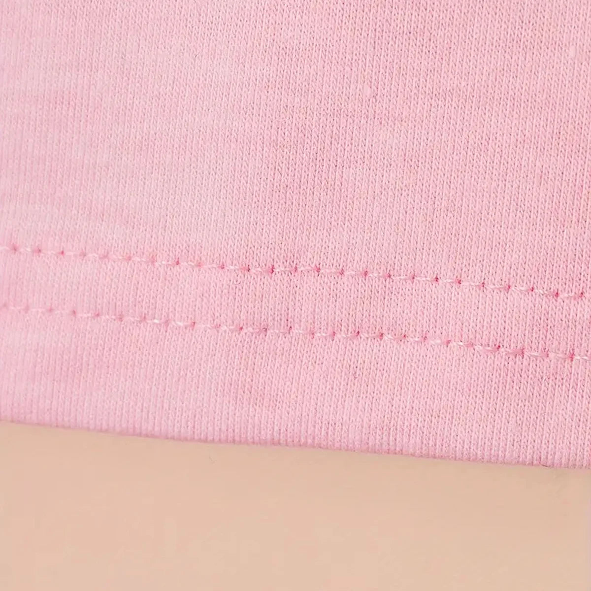 Girls Pink Bow Graphic Short Sleeve T-Shirt Tshirts