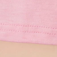 Girls Pink Bow Graphic Short Sleeve T-Shirt Tshirts