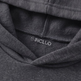 Boys Grey Typography Print Long Sleeve Hooded Sweatshirt Sweatshirts & Hoodies