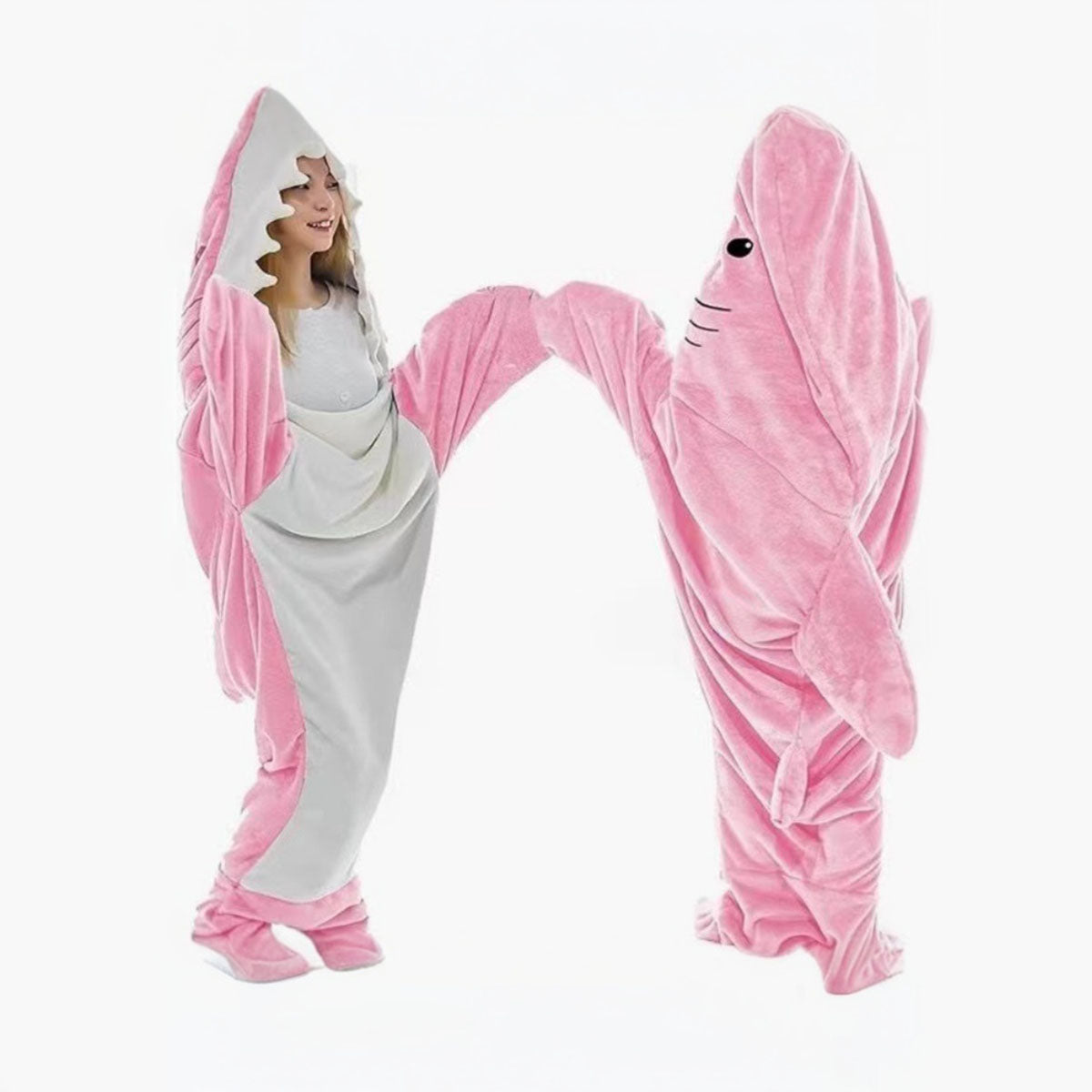 Baby Light Blue Hooded Shark-Shape Sleeping Bag Trending Accessories