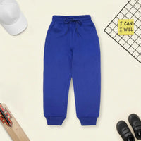 Boys Dark Blue Cross Pocket Elasticated Joggers Trackpants & Joggers Dark Blue 1-2 Y