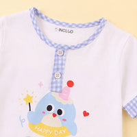 Girls White Graphic Short Sleeve Top With Pants Sets 2 pc. Sets