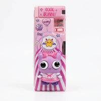 Cute Bunny Cartoon Pencil Case with Built-in Sharpener Trending Accessories Pink Onesize