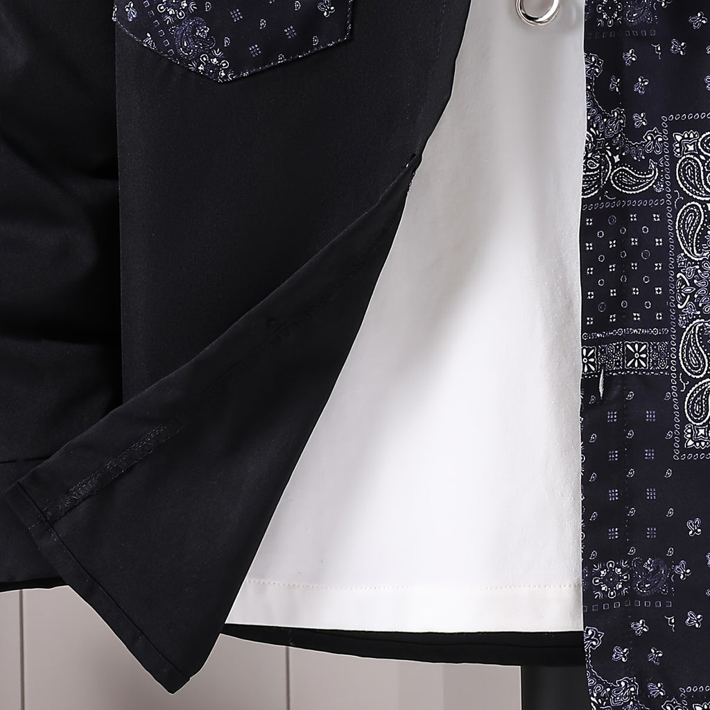 Boys Black Printed Long Sleeves Winter Shirts Shirts