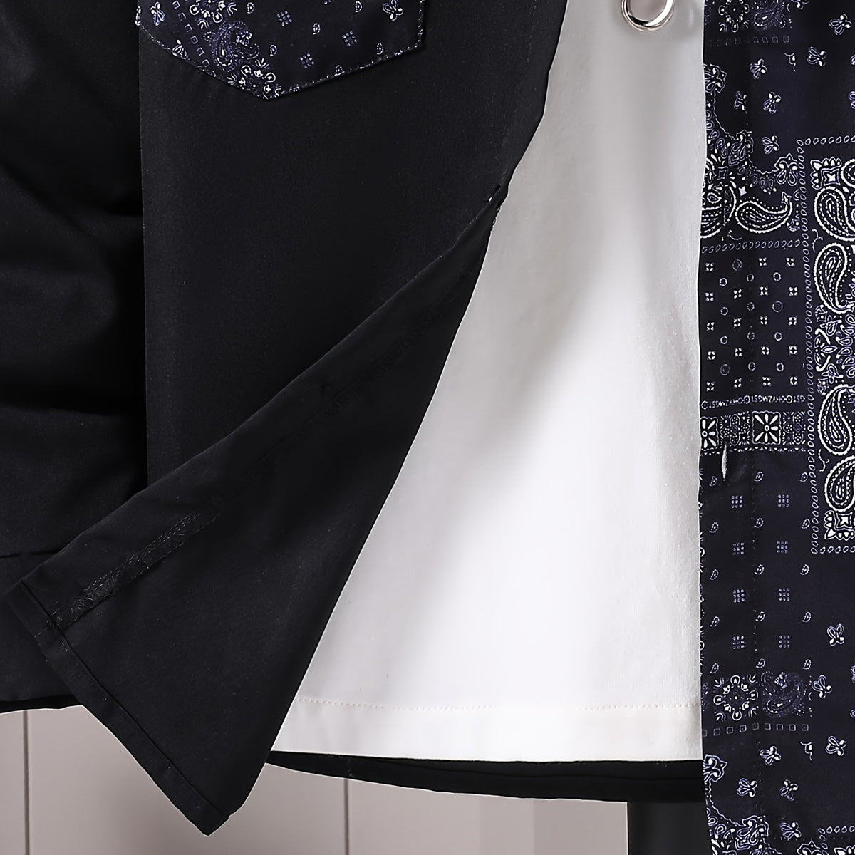 Boys Black Printed Long Sleeves Winter Shirts Shirts