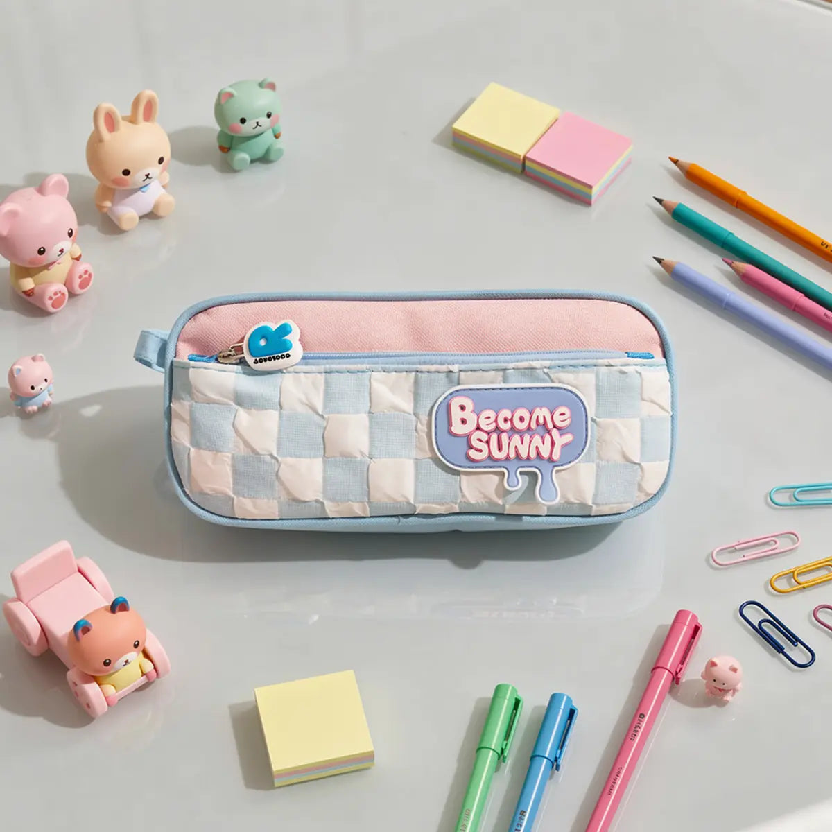 Become Sunny Pencil Pouch for Girls Trending Accessories