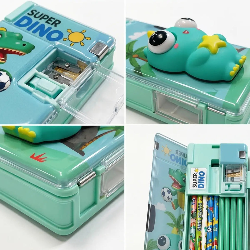 Dinosaur Hard Pencil Box for Boys & Girls Trending Accessories