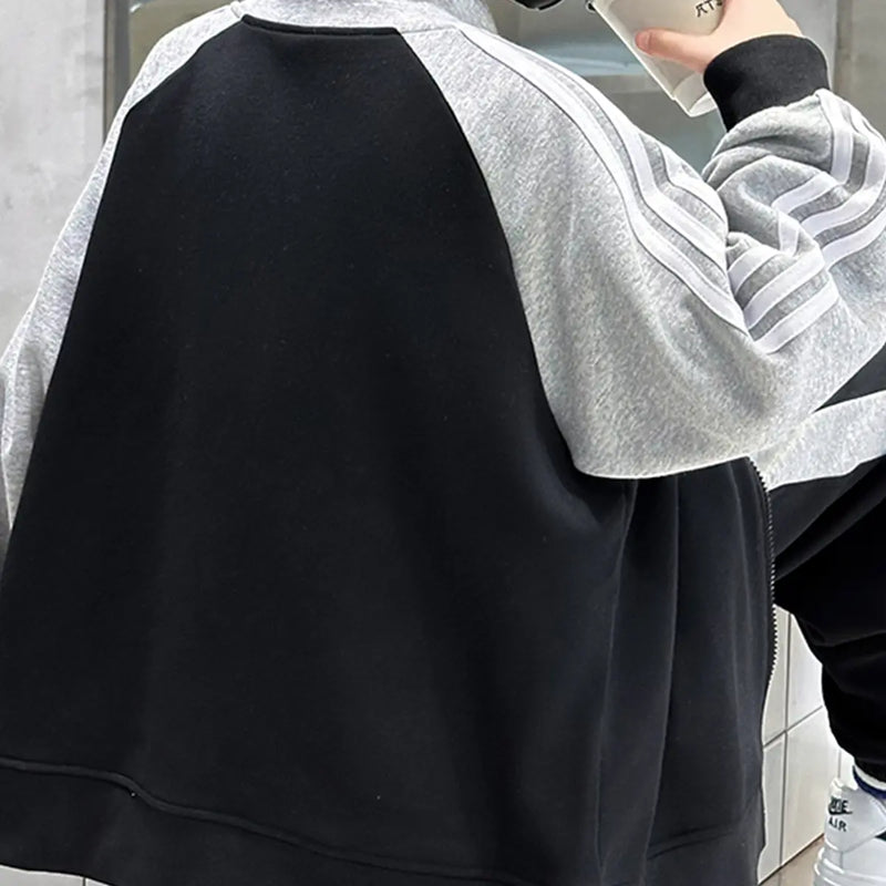 Boys Black Embroidered Sweatshirt With Jogger Sets Sets