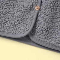 Girls Grey Long Sleeve Fleece Cardigan Sweaters & Cardigans