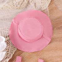 Girls Flared Sleeve Top With Suspender Skirt & Hat Set Sets   
