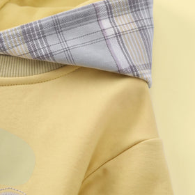 Boys Yellow Typographic Sweatshirt With Denim Pants Sets 2 pc. Sets