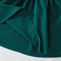 Girls Green Short Sleeve Shirt Dress Casual Dresses