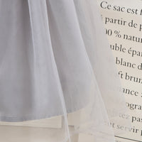 Girls Melange Grey Sleeveless Flower Belt Fit And Flared Dress Casual Dresses