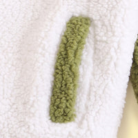 Boys Olive Green Colourblocked Long Sleeve Zip-Up Jacket Coats & Jackets