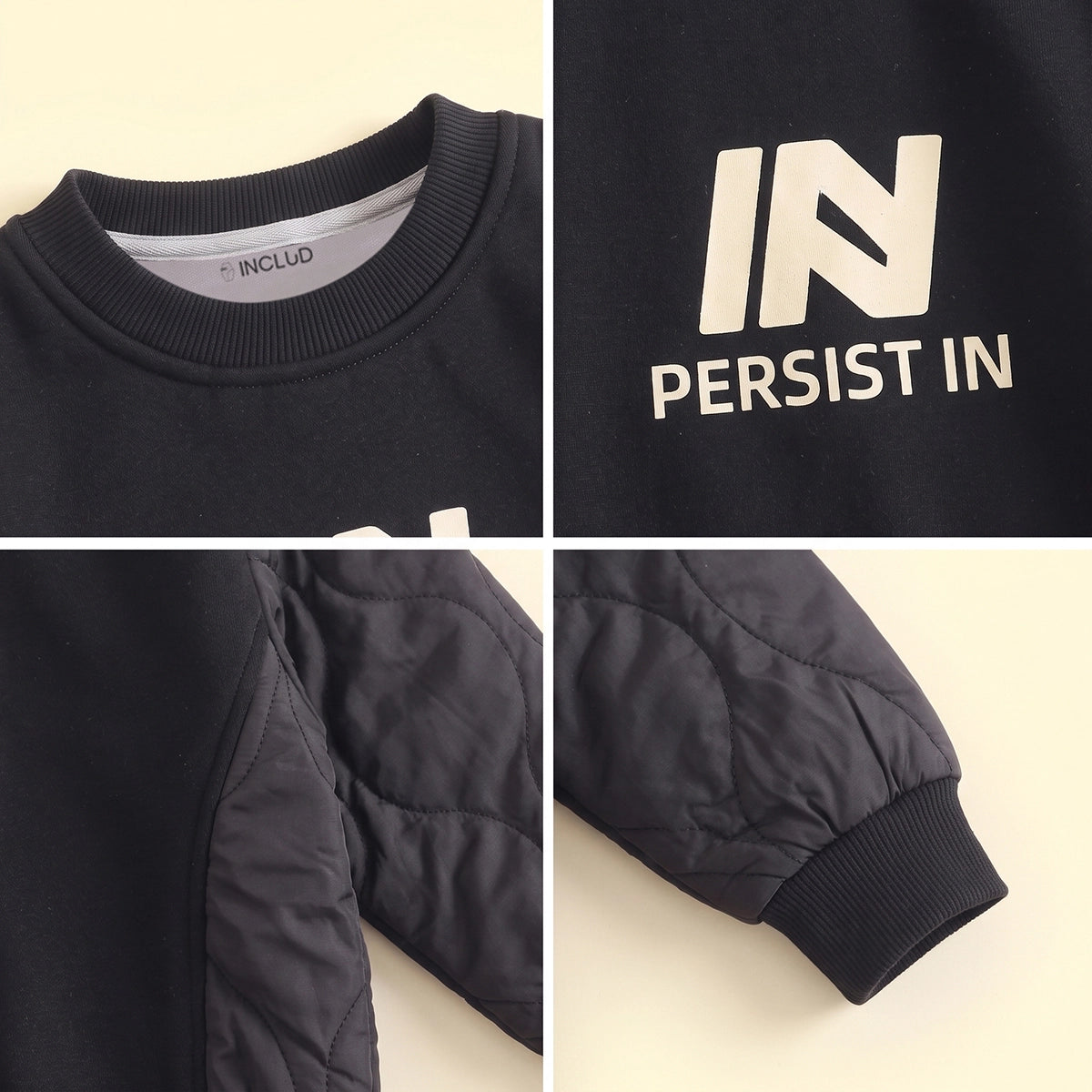 Boys Black Typographic Long Sleeve Sweatshirt Sweatshirts & Hoodies