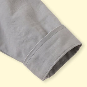 Boys Grey Embroidered Long Sleeve Shirt Shirts