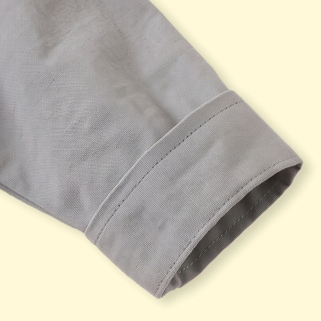 Boys Grey Embroidered Long Sleeve Shirt Shirts