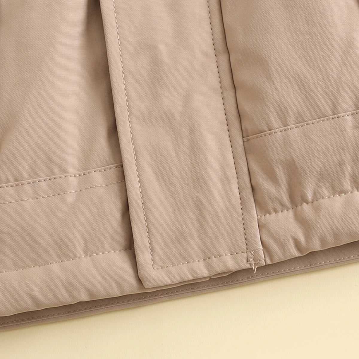 Boys Light Brown Hooded Zip-up Jacket Coats & Jackets