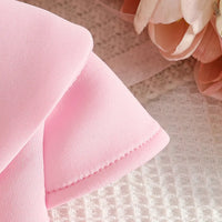 Girls Pink Cap Sleeves A-line Dress With Ruffled Hem Party Dresses
