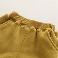 Boys Yellow Ear Applique Regular Sweatshirt With Pants Sets 2 pc. Sets