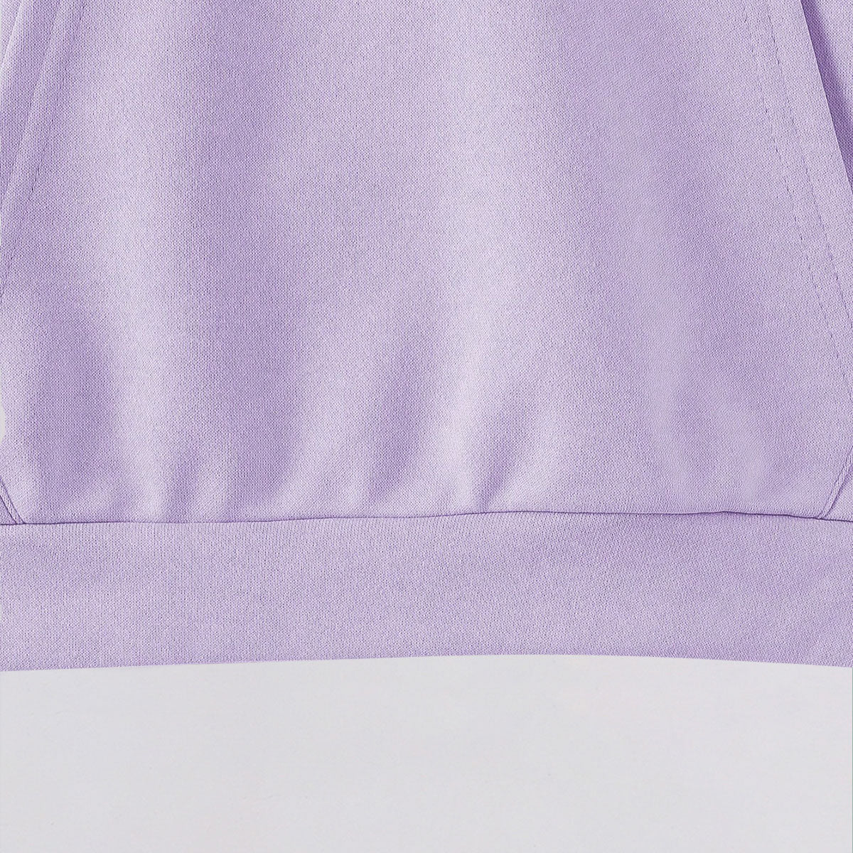 Girls Lilac Smile Printed Hooded Sweatshirt Sweatshirts & Hoodies