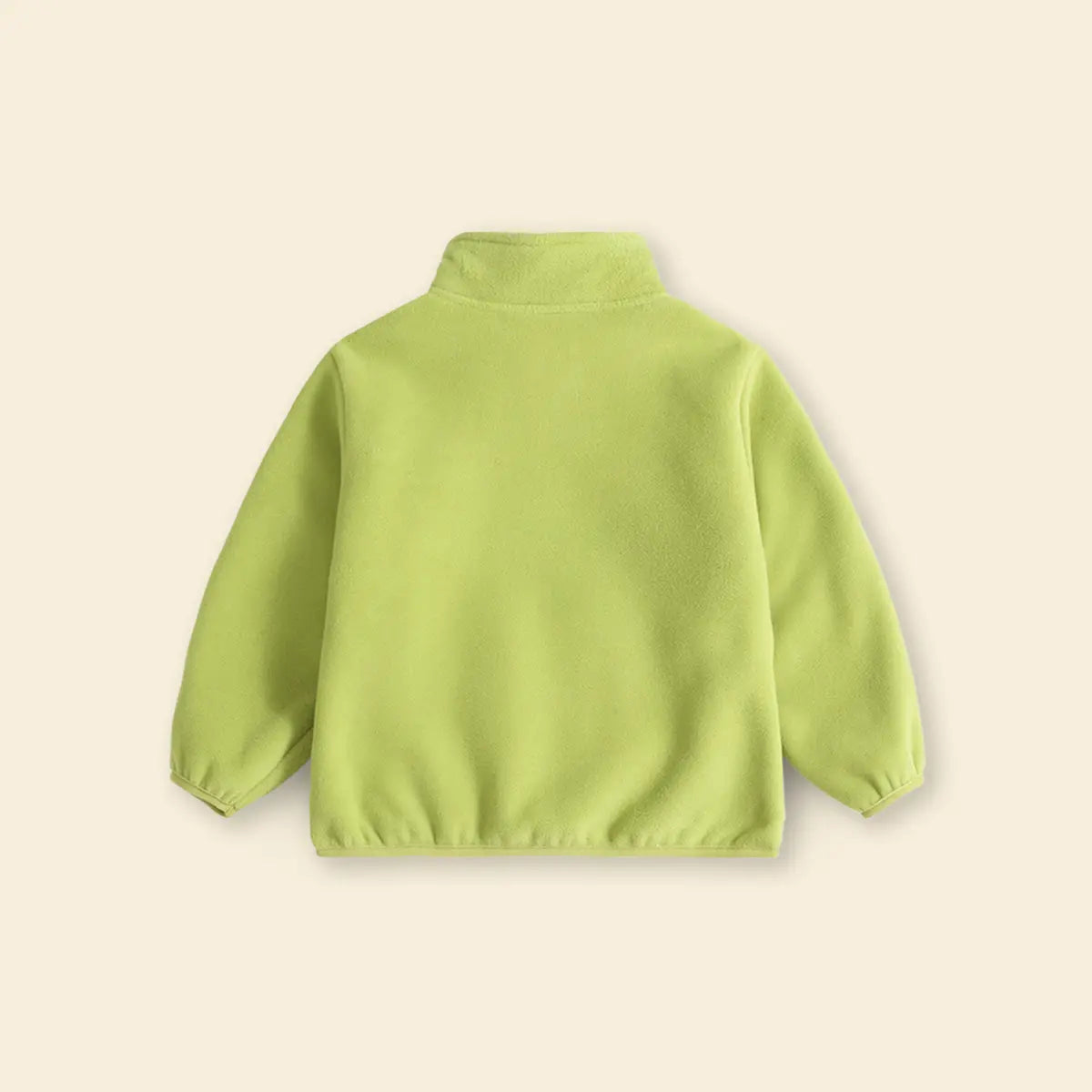 Boys Green Fleece Zipper Jacket Coats & Jackets