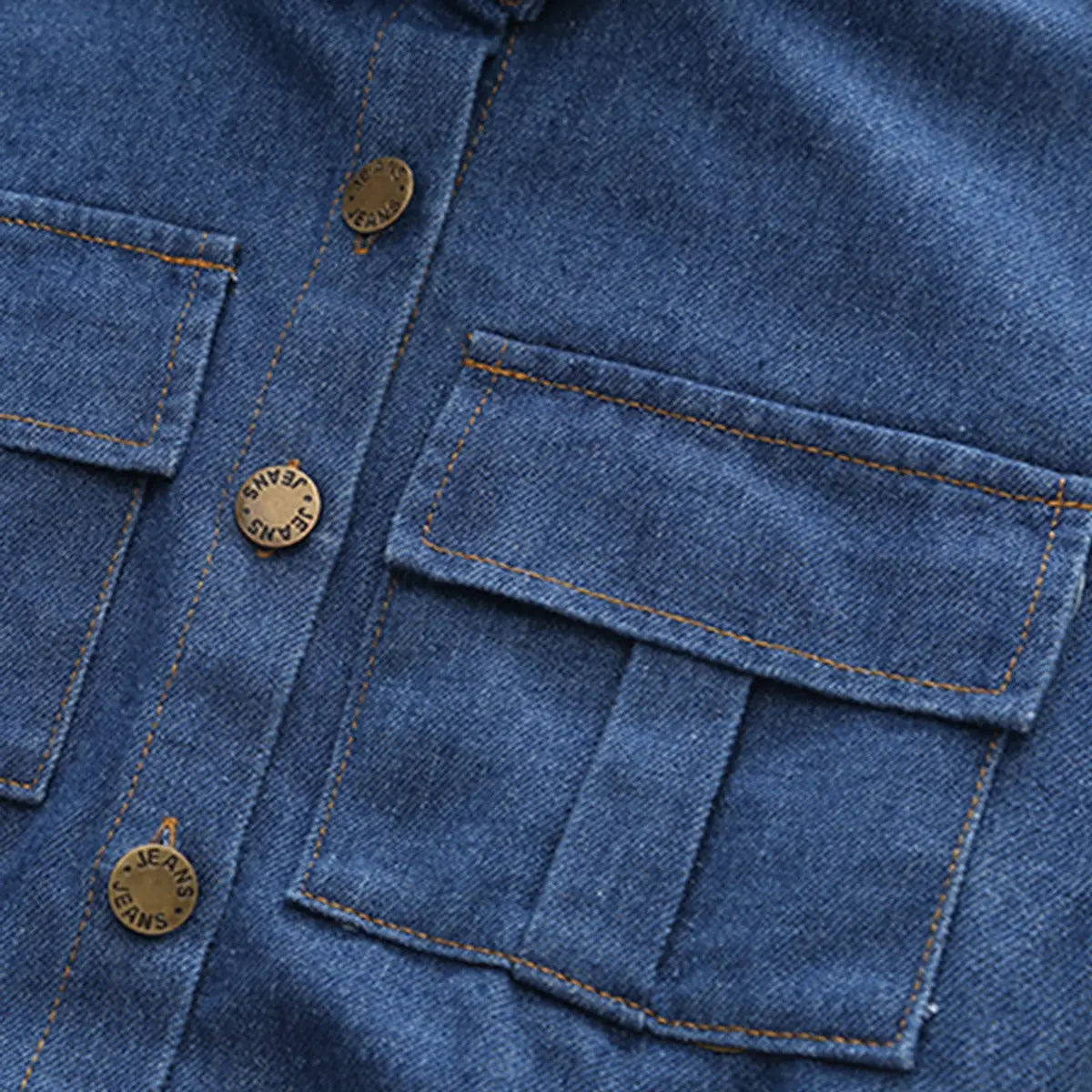 Boys Blue Long Sleeve Denim Jacket With Jogger Co-ord Sets Sets