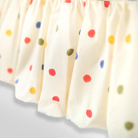 Girls Off White Polka Dot Ruffle Dress Casual Dresses
