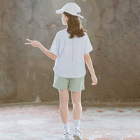 Girls Short Sleeve Printed T-Shirt With Shorts Set 2 pc. Sets   