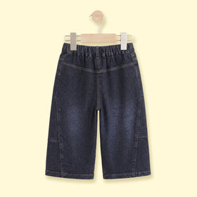 Boys Blue Typographic Denim Shorts Shorts