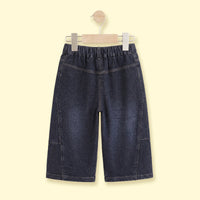 Boys Blue Typographic Denim Shorts Shorts