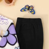 Girls Off White Floral Printed Sweatshirt With Pant sets Sets
