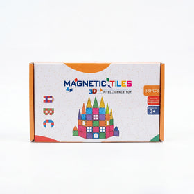 38 Pieces - Magnetic Tiles 3D Building Blocks Set Trending Accessories Multicolor Onesize