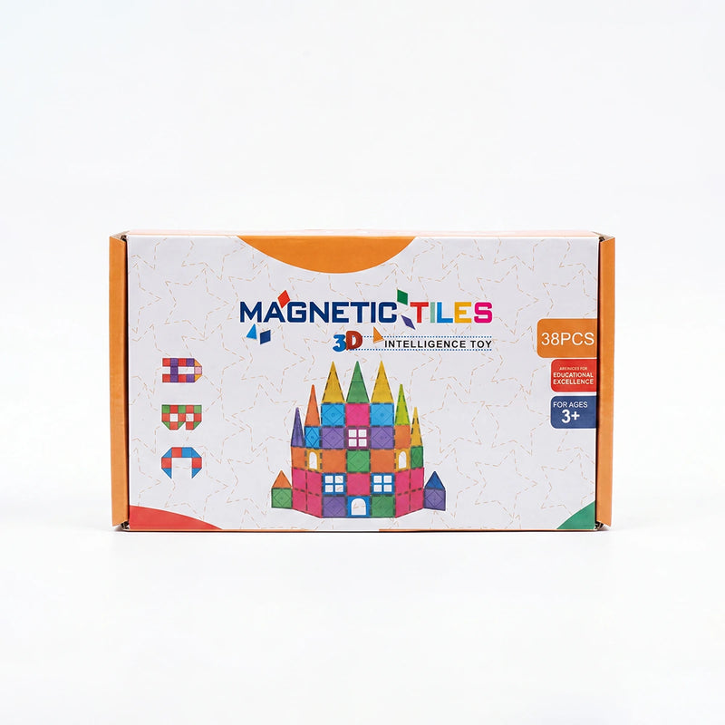 38 Pieces - Magnetic Tiles 3D Building Blocks Set Trending Accessories Multicolor Onesize