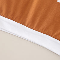 Boys Brown Typographic Nasa Printed T-Shirt With Shorts Set 2 pc. Sets