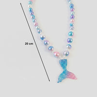 Pack Of 3 Girls Multicolour Mermaid Shell Beaded Necklace & Bracelet Sets Necklace and Bracelet