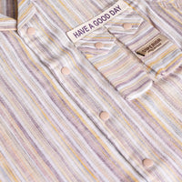 Boys Multicolor Stripes Short Sleeve Shirt With Elasticated Shorts Sets 2 pc. Sets