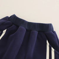 Boys Navy Blue Bunny Applique Sweatshirt With Jogger Sets Sets
