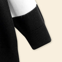 Boys Black Sweater With Self-Design Lightning Patterns Sweaters & Cardigans