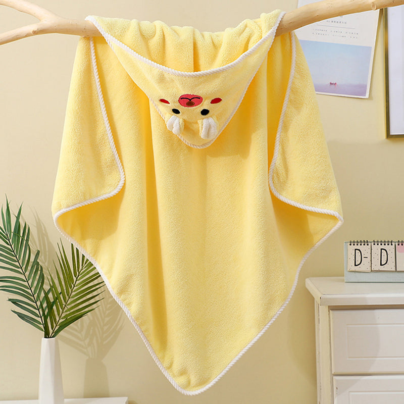 Baby Yellow Animal Hooded Bath Towel Trending Accessories