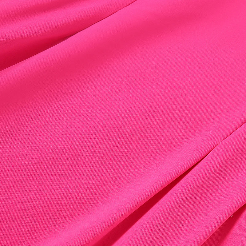 Girls Fuchsia Short Sleeves Tennis Dress Casual Dresses