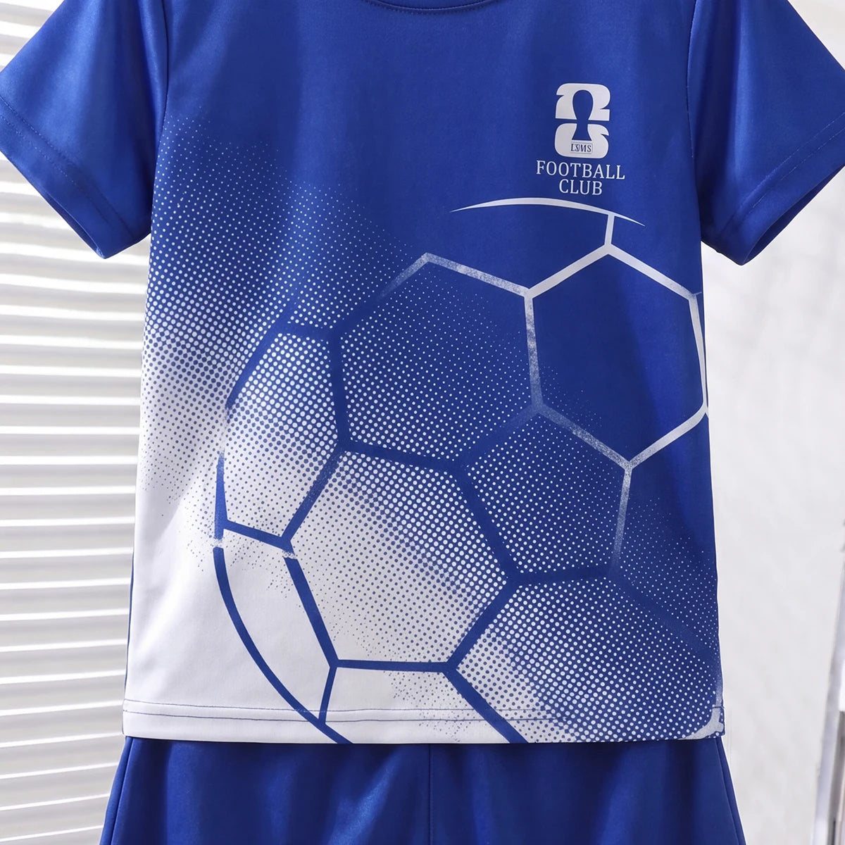 Boys Navy Blue Short Sleeve Graphic T-Shirt With Shorts Sets 2 pc. Sets